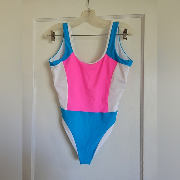 93 Play Street Other - 93 Playstreet Neon Color block One piece swimsuit Size Large